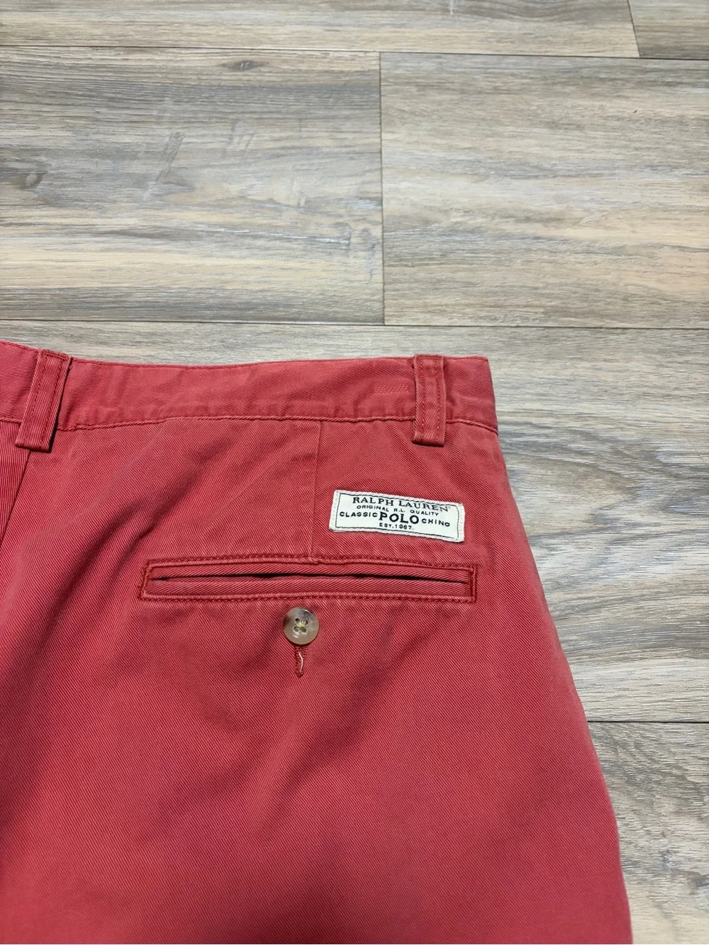 Polo Ralph Lauren Stretch Classic Fit Chino Shorts Red 30W 9”